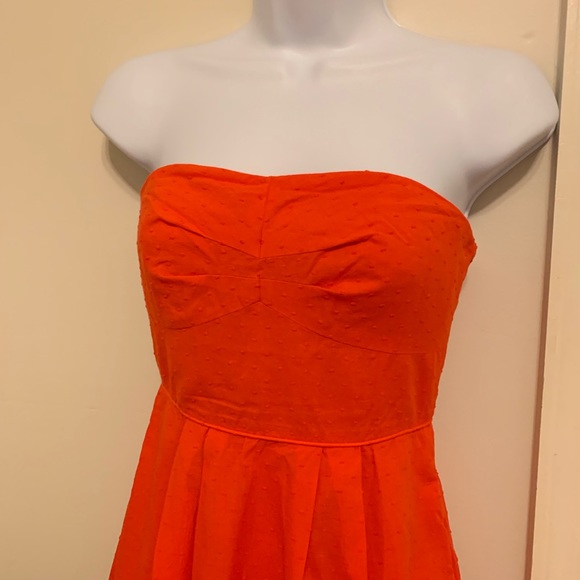 J.Crew Swiss Dot Strapless dress - Picture 2 of 7